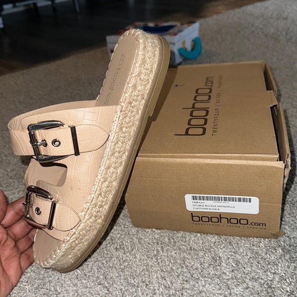 Casual Tan Espadrille Platform Sandal - Picture 4 of 5